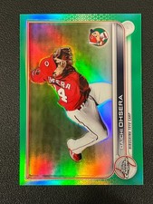 Daichi Ohsera 2022 Topps Chrome NPB Green Refractor /99 Carp