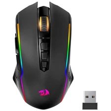Redragon Wireless Gaming Mouse RGB 8000 DPI Ergonomic, Rechargeable, 70Hrs -B...