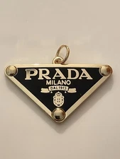 Prada Triangle Tag Zipper Pull