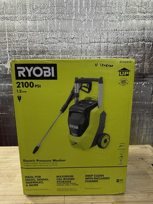 #ad RYOBI 2100 PSI 1.2 GPM Cold Water Corded Electric Pressure Washer with Foamer $120.00