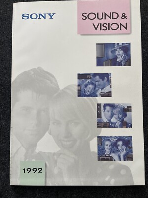SONY KATALOG Sound & Vision Car AUDIO Hifi Video 1992 130 Seiten   Rarität