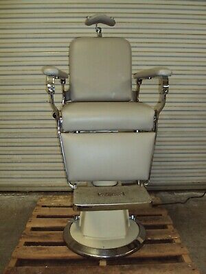 Reliance Koenigkramer Barber Chair Antique Vintage Electric Optometry Exam