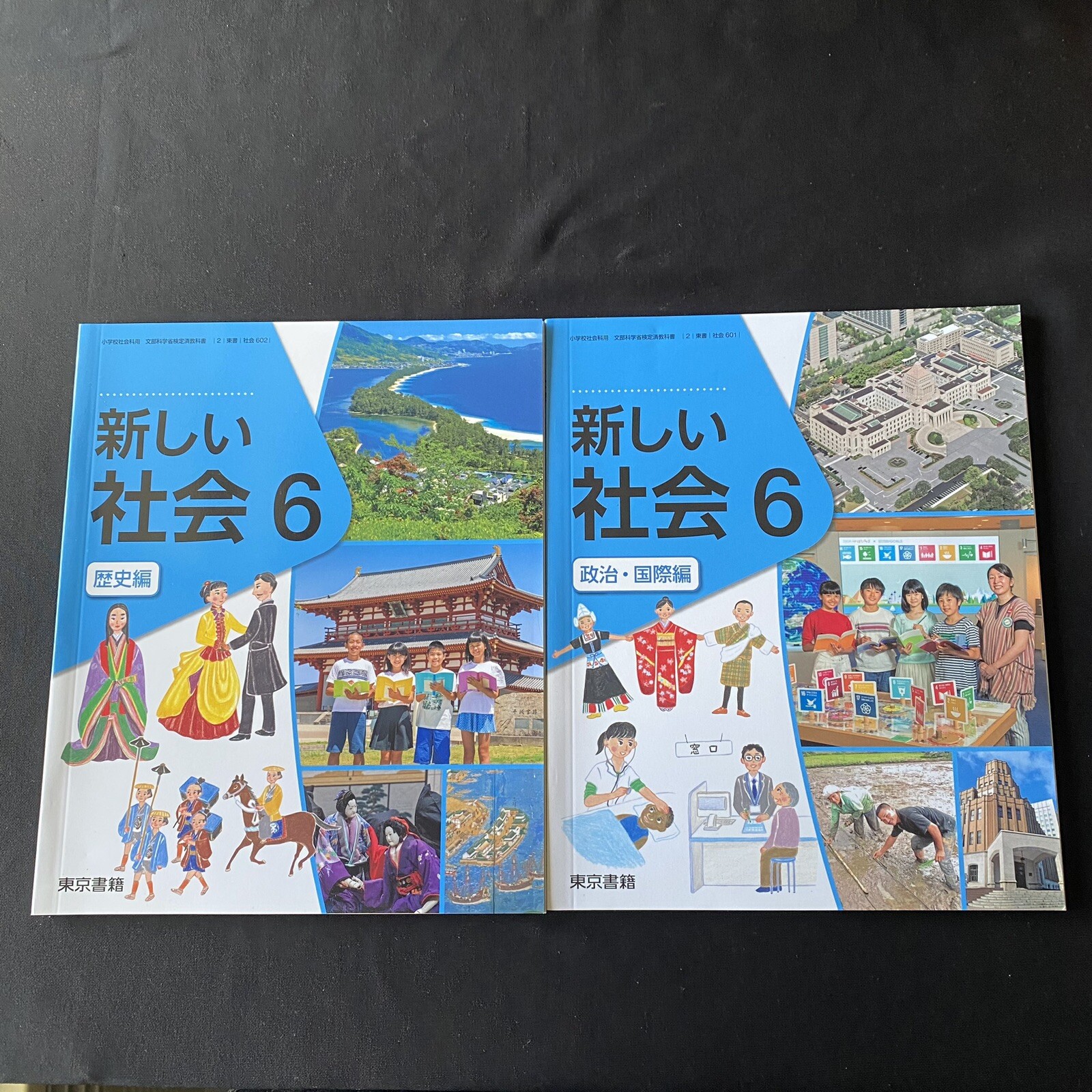 Social Study Japanese Elementary Official Textbooks Lot 2 Unused 社会 教科書 小学6年生 教材 Ebay