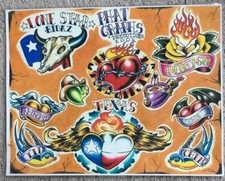 Tattoo Studio Shop Flash Single Texas Lone Star State Phat Graphs 11 X 14 Print