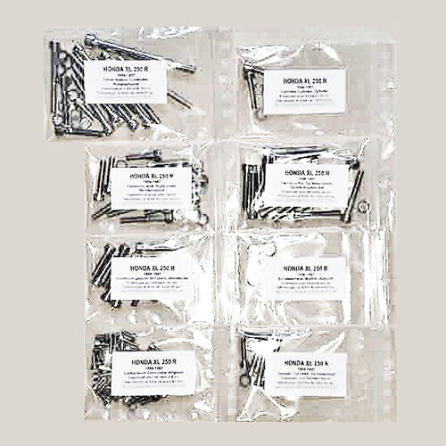 Kit vis allen inox moteur pour Honda XL 250 R 1986-1987