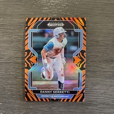 2022 Panini Prizm Draft Picks-Danny Serretti PDP177-Tiger Stripes #18/99