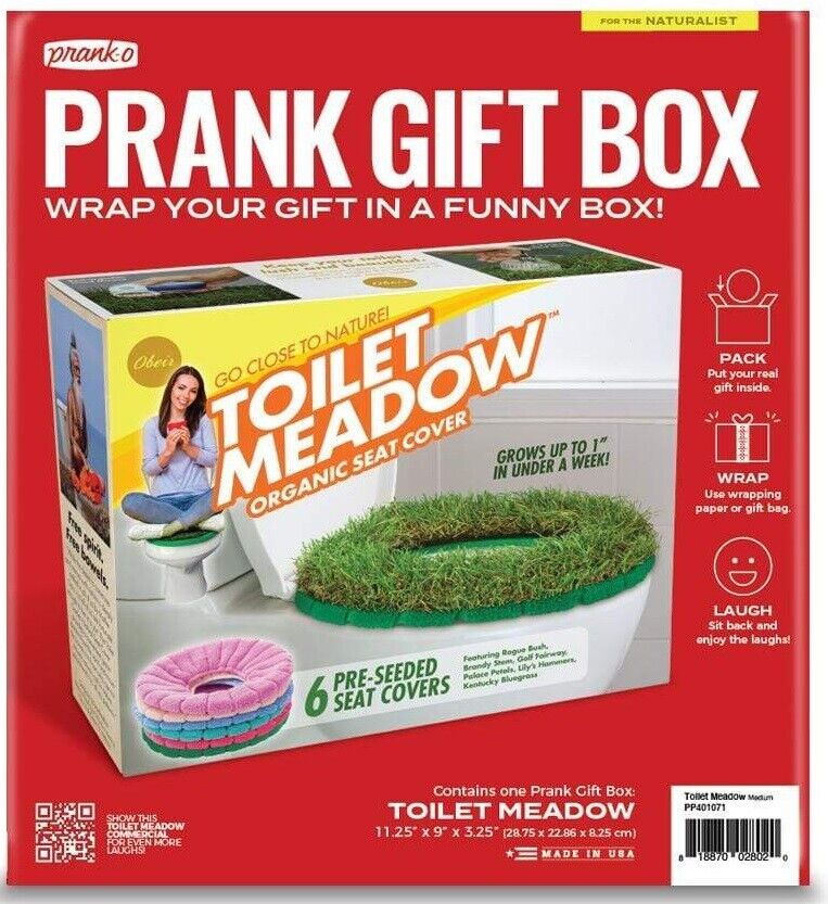 Prank Pack Prank Gift Box, Toilet Meadow, Wrap Your Real Present in a Funny  Authentic Prank-O Gag Present Box, Novelty Gifting Box for Pranksters