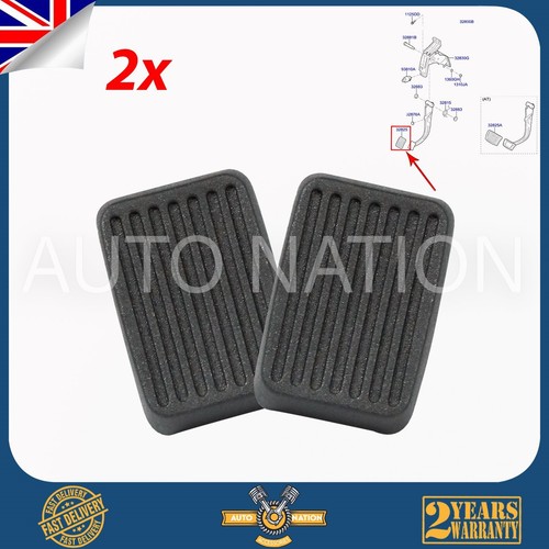 2X FOR HYUNDAI i10 ACCENT GETZ ELENTRA BRAKE CLUTCH PEDAL RUBBERS