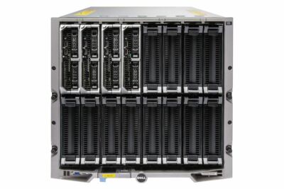 Dell PowerEdge M1000e Blade Chassis + 4x M620 2x E5-2630L 16GB Ram 2x HDD Bays