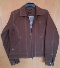 NWT Ariat Insulated Wind/Water Resistant Fitted Riding Jacket-Chocolate-Medium