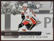 2020-21 UD Series 1 Predominant Matthew Tkachuk Insert Hockey Card #PR-13