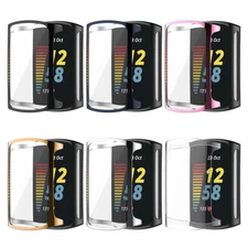 For Fitbit Charge 6 TPU Full Protect Screen Protector Case Shockproof Cover