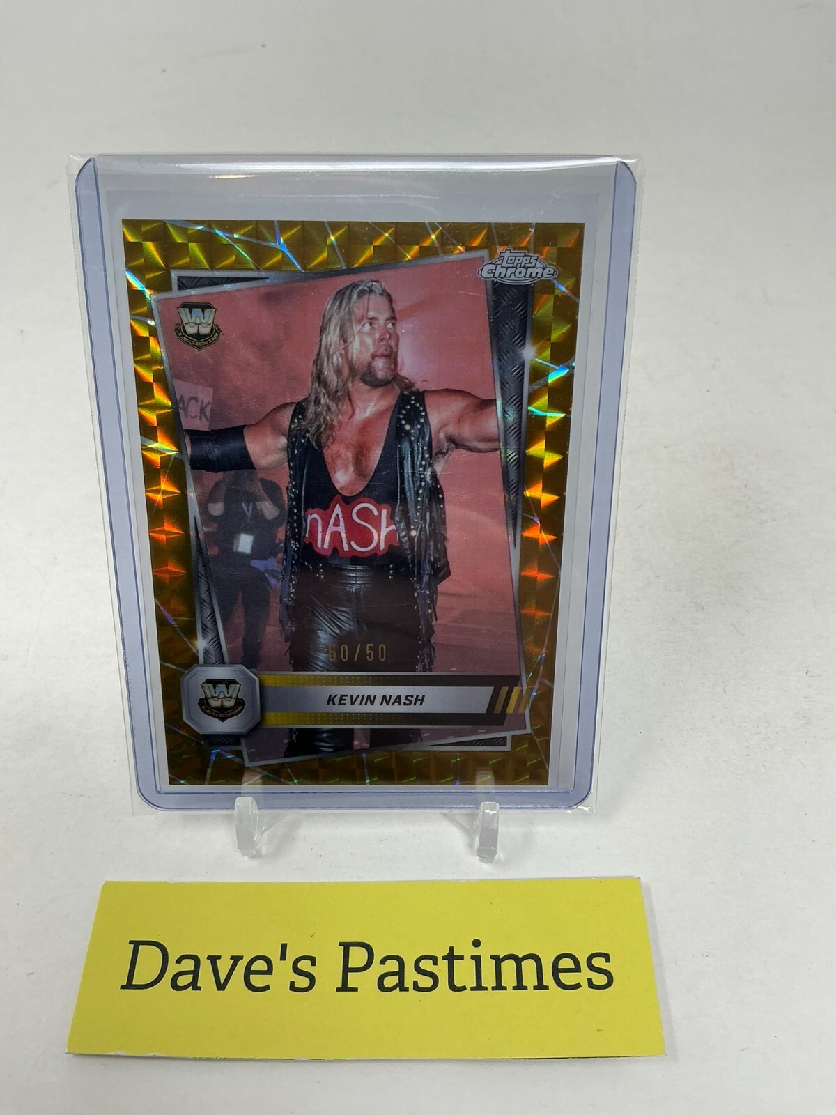 KEVIN NASH 2025 TOPPS CHROME WWE SAPPHIRE GOLD /50 TCI