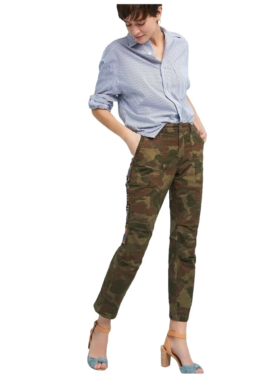 Calças femininas Anthropologie Army