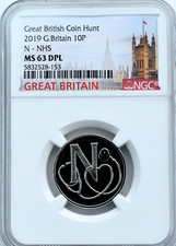 2019 10P N NHS NGC MS63 DPL BRITISH COIN HUNT