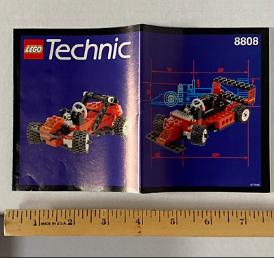 LEGO 8808 Instruction Manual Only Technic 1994 Formula F1 Racer