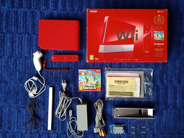 CONSOLA NINTENDO WII NEW SUPER MARIO BROS PACK 25TH ANNIVERSARY DONKEY KONG