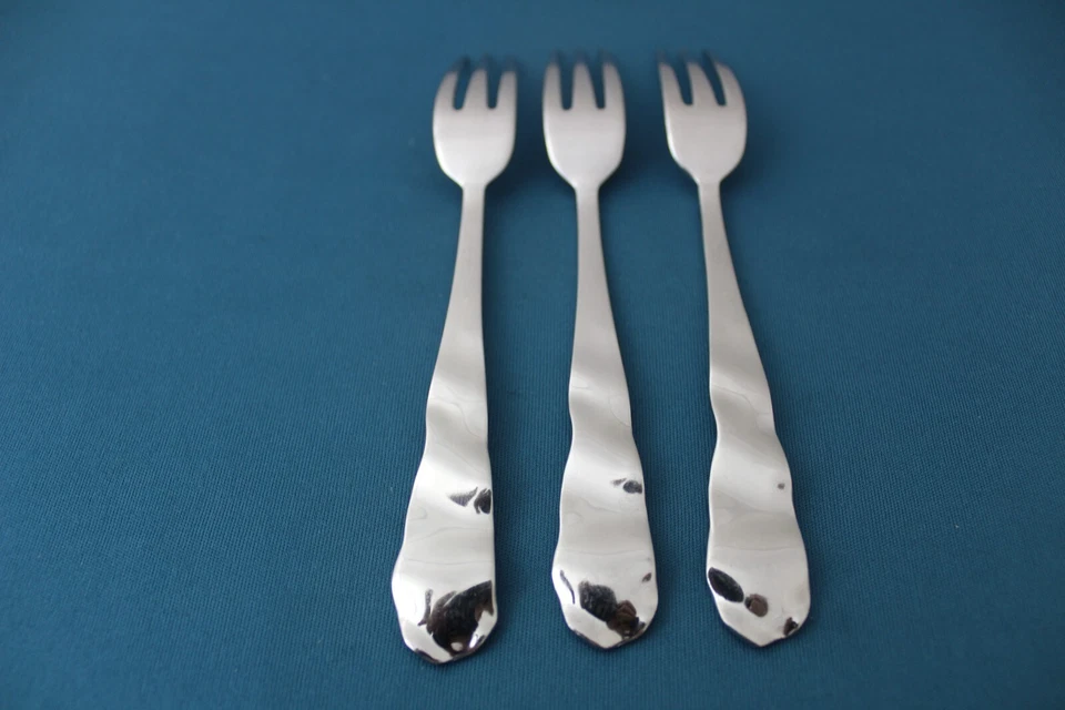 3 tenedores de ensalada cerámica granero lechuga 18/8 acero inoxidable Japón 6 7/8" Foto 4 de 4