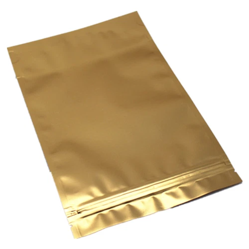 Gold Aluminum Foil Stand Up Package Bag Mylar for Zip Food Grade Lock Bean Pouch - Picture 6 of 6