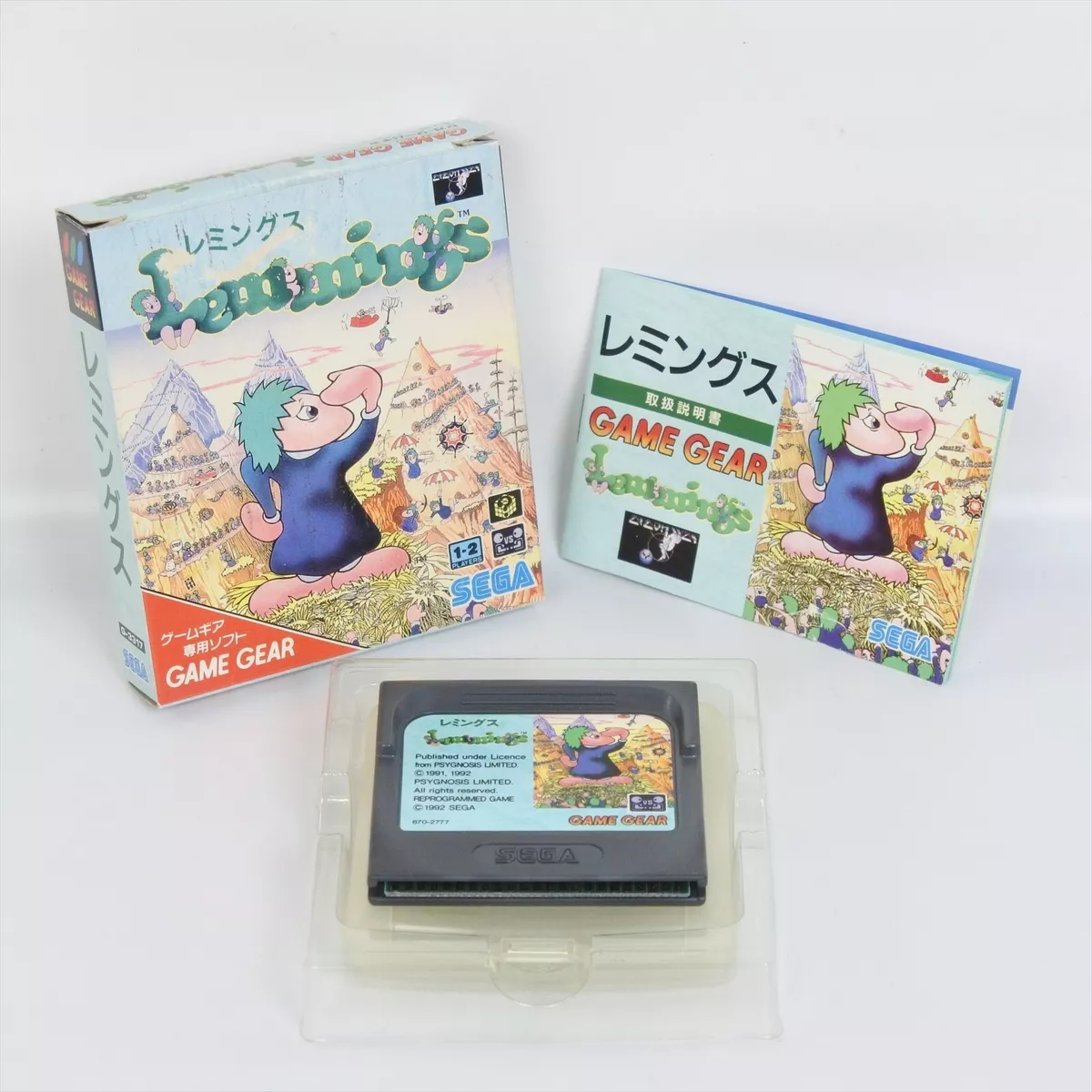 LEMMINGS Game Gear Sega 2194 gg