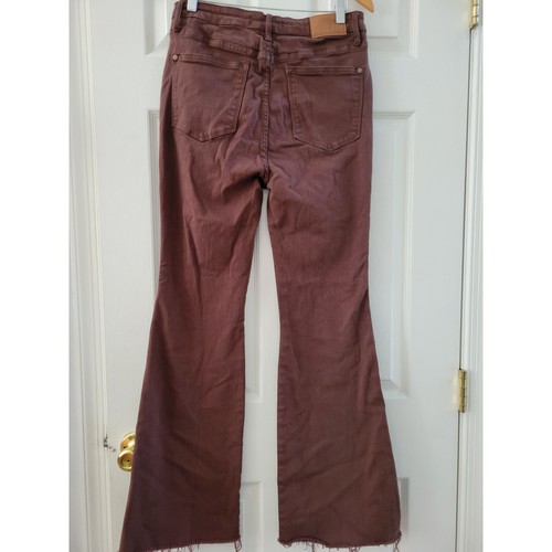 Judy Blue Los Angeles Brown Flare Leg Jeans Gr. 14W Garment dyed Hose - Bild 5 von 16