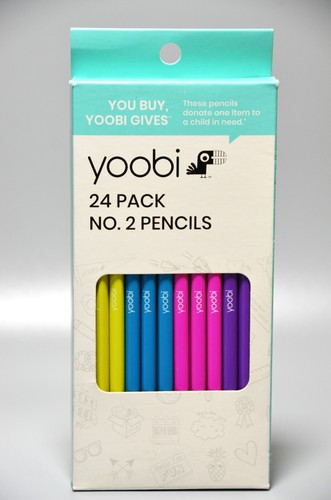 Yoobi Backpack Pencil Case Blue Abstract And 24 Pack No 2 Pencils Multicolor - Picture 4 of 12