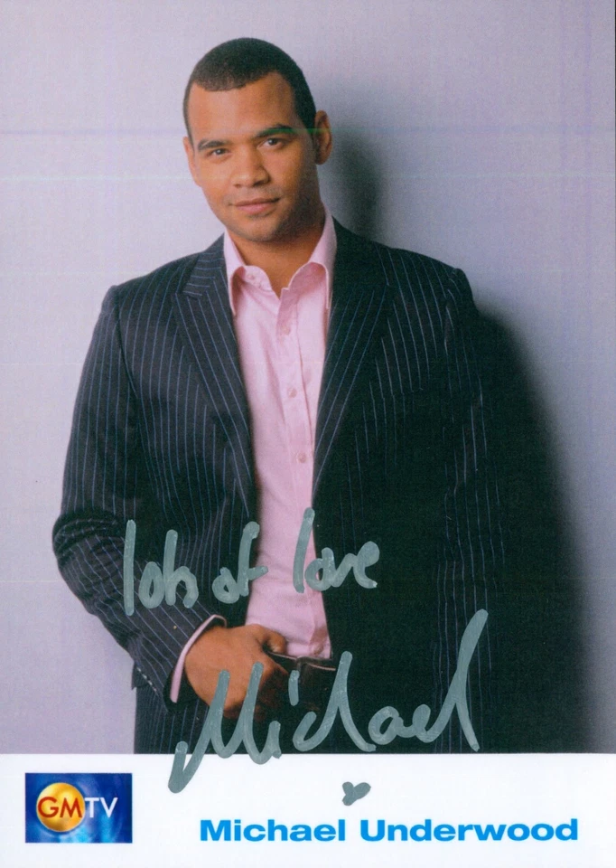Michael Underwood - GMTV - Signed Autograph - Image 2 of 2