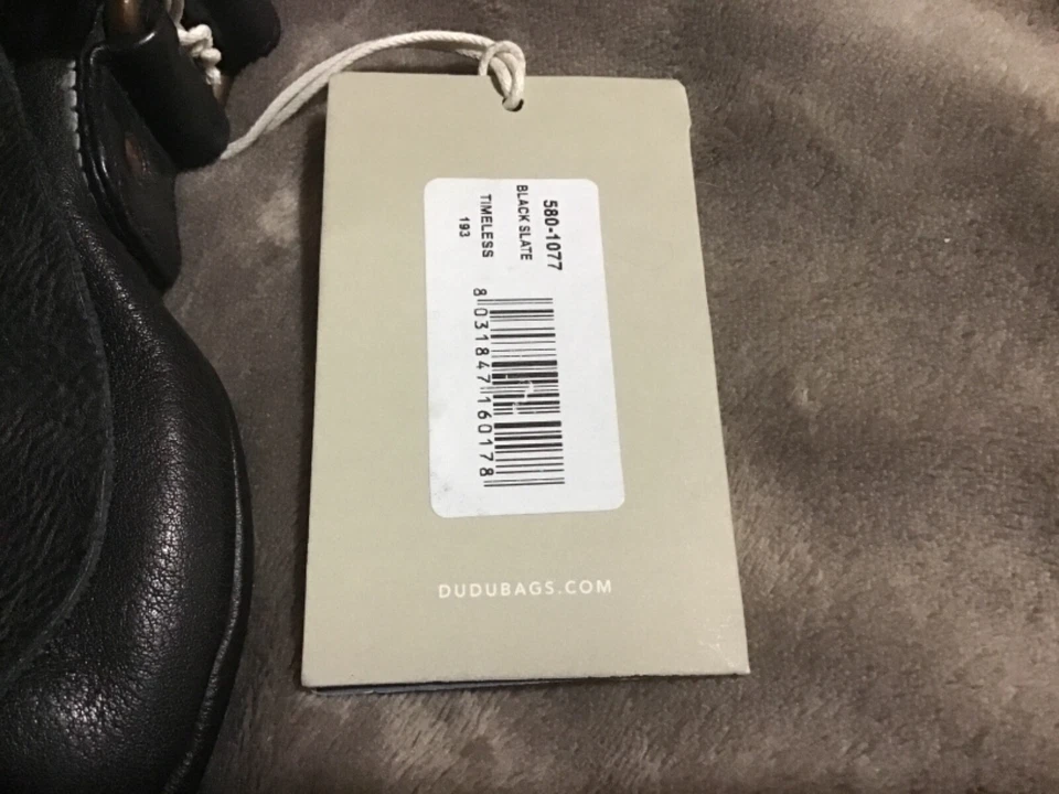 dudubags timeless 193 black slate shoulder bag 580-1077 new with tags - Image 3 of 4