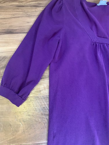 ANN TAYLOR Womens Purple Silk Nylon Blend Sweater Size M - Picture 3 of 5