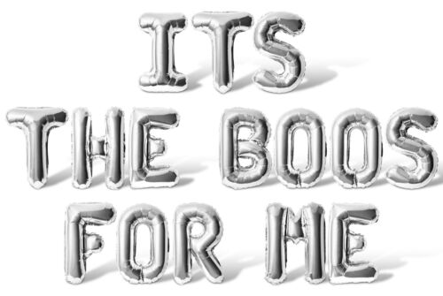 ITS THE BOOS FOR ME Letter Balloon Banner - Halloween Party Supply Decorations - Picture 41 of 55