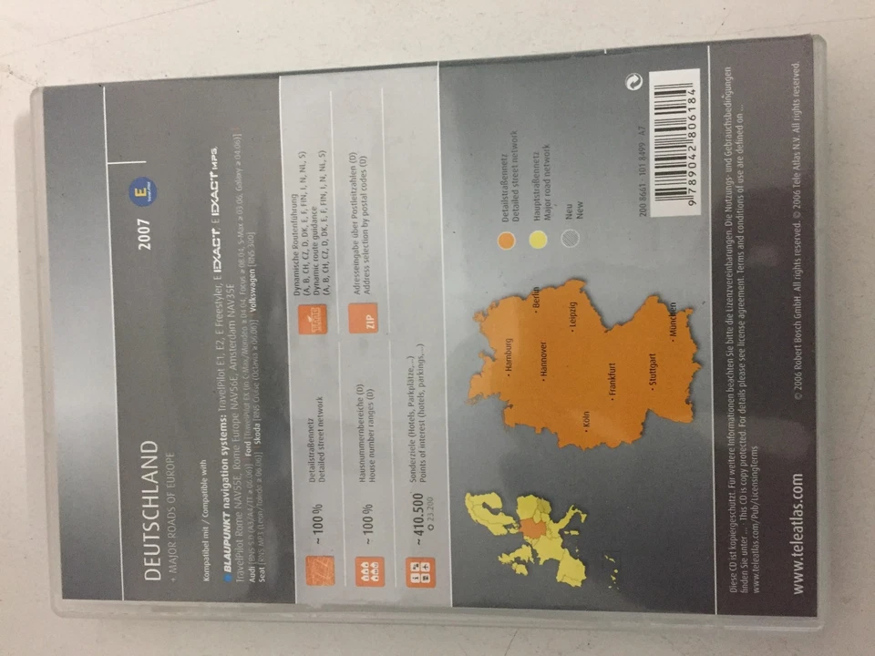 Blaupunkt Alpen Atlas Maps Navigation CD 2007E Deutschlans+Major Roads of EUROPE - Bild 4 von 4