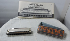 Horner Pocket pal Harmonica with music pamphlet teaching how to play