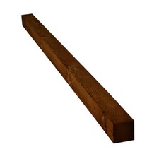 100x100x3000mm Brown Timber Fence Post - Minimum Order 5 Posts - Check Delivery