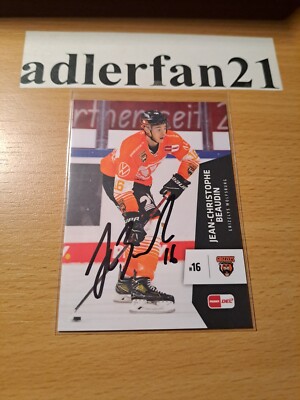 DEL 22-23 2022-2023 SIGNIERT Jean Christophe JC Beaudin Grizzlys Wolfsburg