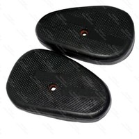 FüR Royal Enfield 350 500Cc Schwarz Gummi Knie Pad Set S2U