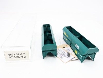 E1641 Fleischmann H0 552302 / 552303 2x Prototyp Handmuster Wagenaufbau / Plombe