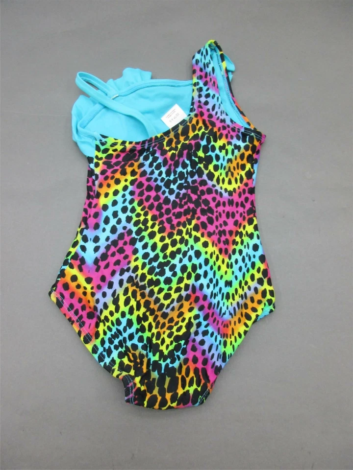 Traje de baño de una pieza azul/multicolor Xhilaration talla XS (4-5) 3H para niñas Foto 3 de 4