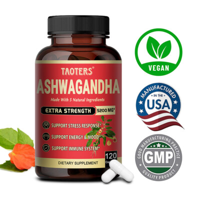 Ashwagandha Capsules, 5 In 1 Equivalent To 5200mg Powder - Foto 6