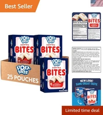 Delicious Baked Pastry Bites - Frosted Strawberry, Ideal Kids Lunch Snacks