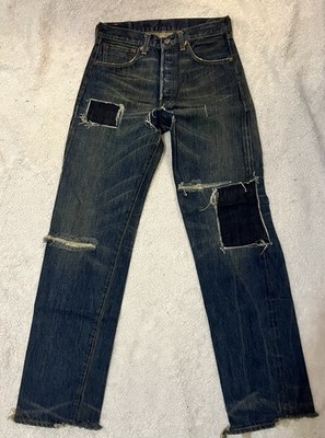 Vintage Levi 501 Jeans Distressed Tag Size W32 L36 Actual W30 L32 Made in Egypt