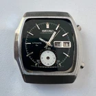 SEIKO 7016-5020 Automatic Chronograph Watch Vintage Mens Green Dial To Restore