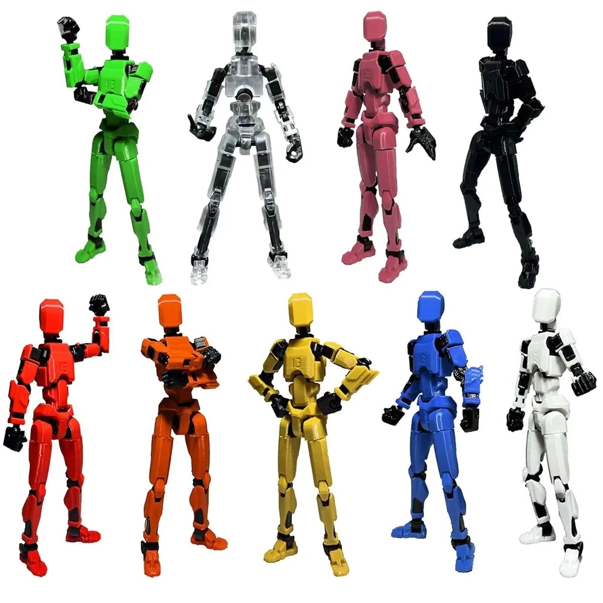 TOY  リモートクラシックロボット Titan 13 T13 Action Figure 10cm Jointed Robot Nova Lucky 13 Model
