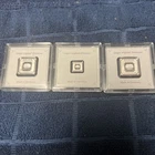 Geiger LOT! 2x 5 Gram Geiger 1x1 1 gram .999 Silver Bar In Square Assay