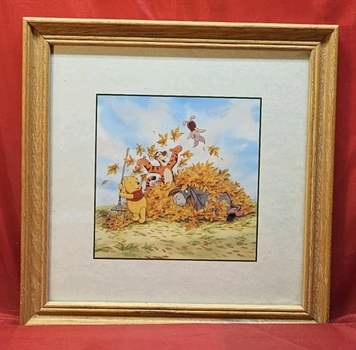 3 Walt Disney Winnie the Pooh Seasons Framed Art Wood Frame - Picture 7 of 9