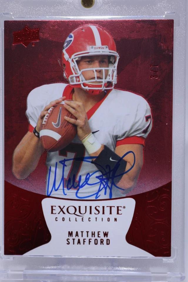 2014 Exquisite, Matthew Stafford, SP 3/7 Red, AUTO (On Card) - Image 2 of 4