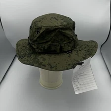 Tilley Hat Boonie Fitted Mens Medium Green Camo Waxed Cotton Outdoors Hiking