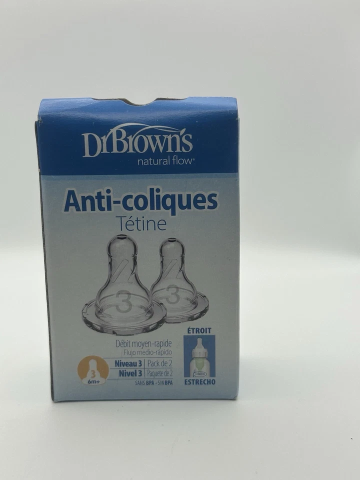 Dr. Brown’s Breast-Like Silicone Nipples Level 3 | 2-Pack | New Open Box - Image 3 of 4