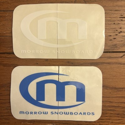 Lot Of 2 Morrow Snowboards Stickers Decals Snowboarding