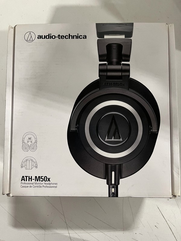 Audio-Technica ATH-M50x Closed-back Studio Monitoring Headphones - Used