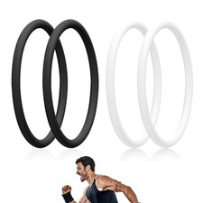 4 Pcs Patellar Tendon Support Strap, Silicone Knee Band Flexible Patella Knee